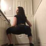 Black leggings tease counter poop with TinaAmazon Fart Girl [UltraHD/4K]
